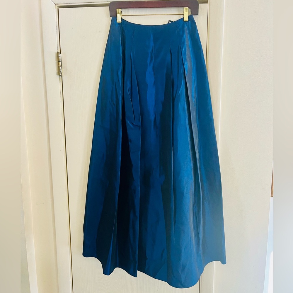 VTG Scott McClintock High Waist Victorian Whimsygoth Taffeta Tulle Slip Skirt 4
